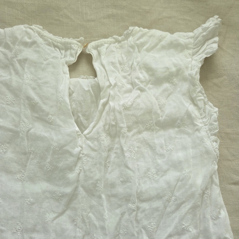 Wilfred White Eyelet Floral Dress Medium Womens - Picture 10 of 10